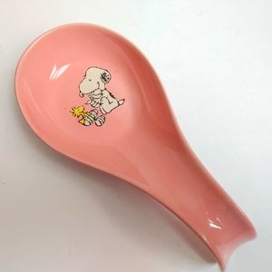 EASTER Peanuts SNOOPY WOODSTOCK Pink Spoonrest